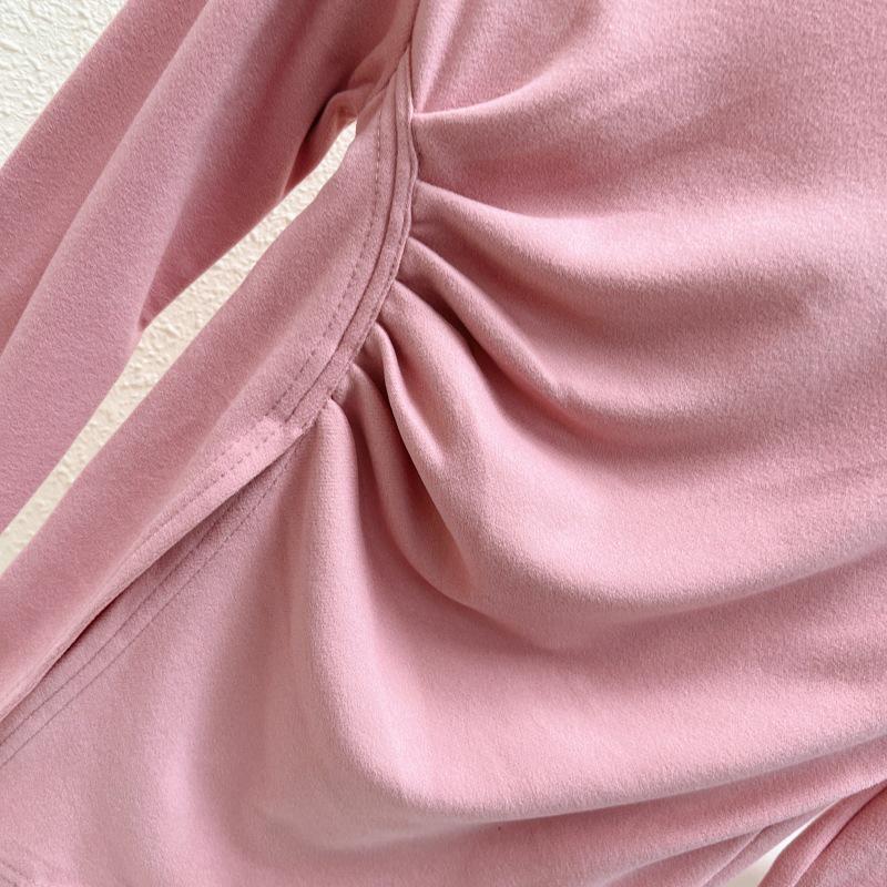 German Velvet Warm Split Bottoming Shirt - New 2025 Autumn Irregular Design Trend