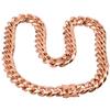 2026 Fashion Trend Classic Rose Gold Chain Faucet Buckle Men's Women's Jewelry Party Accessories Necklace