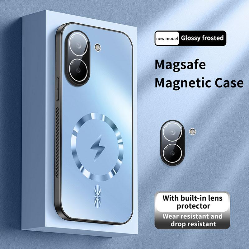 Para Xiaomi POCO X8 Pro Funda Dura Mate PC Magnética Carga Inalámbrica Protección Trasera del Teléfono Para POCO X8Pro Carcasa Paracho