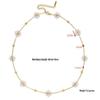 Elegant Crystal Flower O-Bead Chain Bracelet Necklace In Stainless Steel