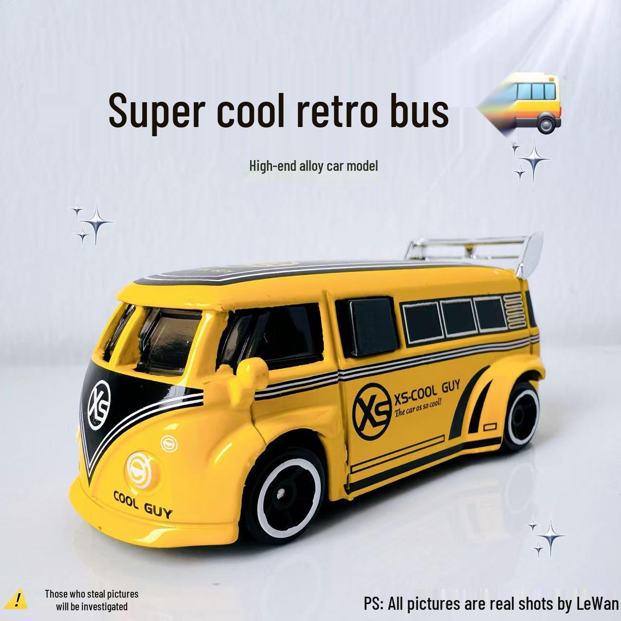 

Ретро Автобус Сплав Игрушечная Модель Машинки для Детей - Фигурка для Игры