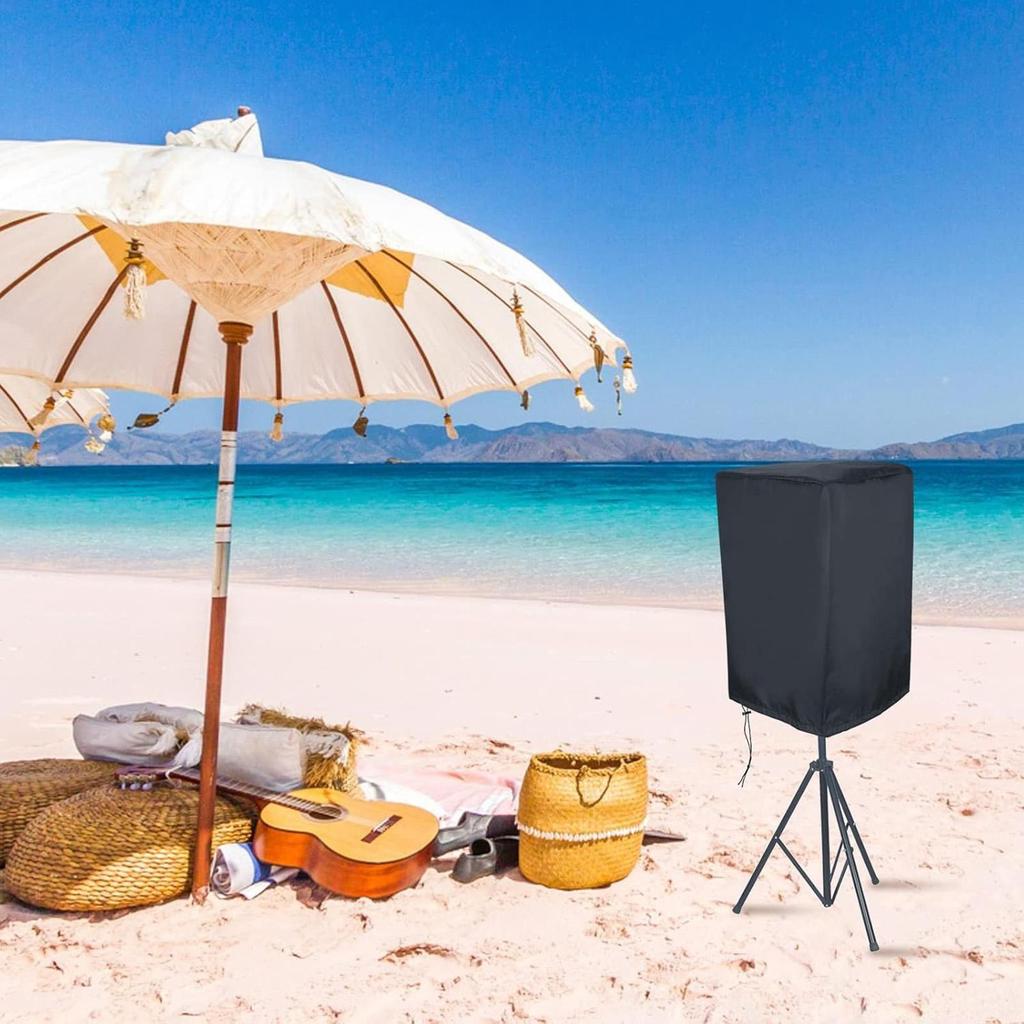 Waterproof DJ Patio Speaker Stand Covers UV Protection Dustproof Outdoor Cover 8/10/12/15 Inch Powered  600D Oxford Cloth
