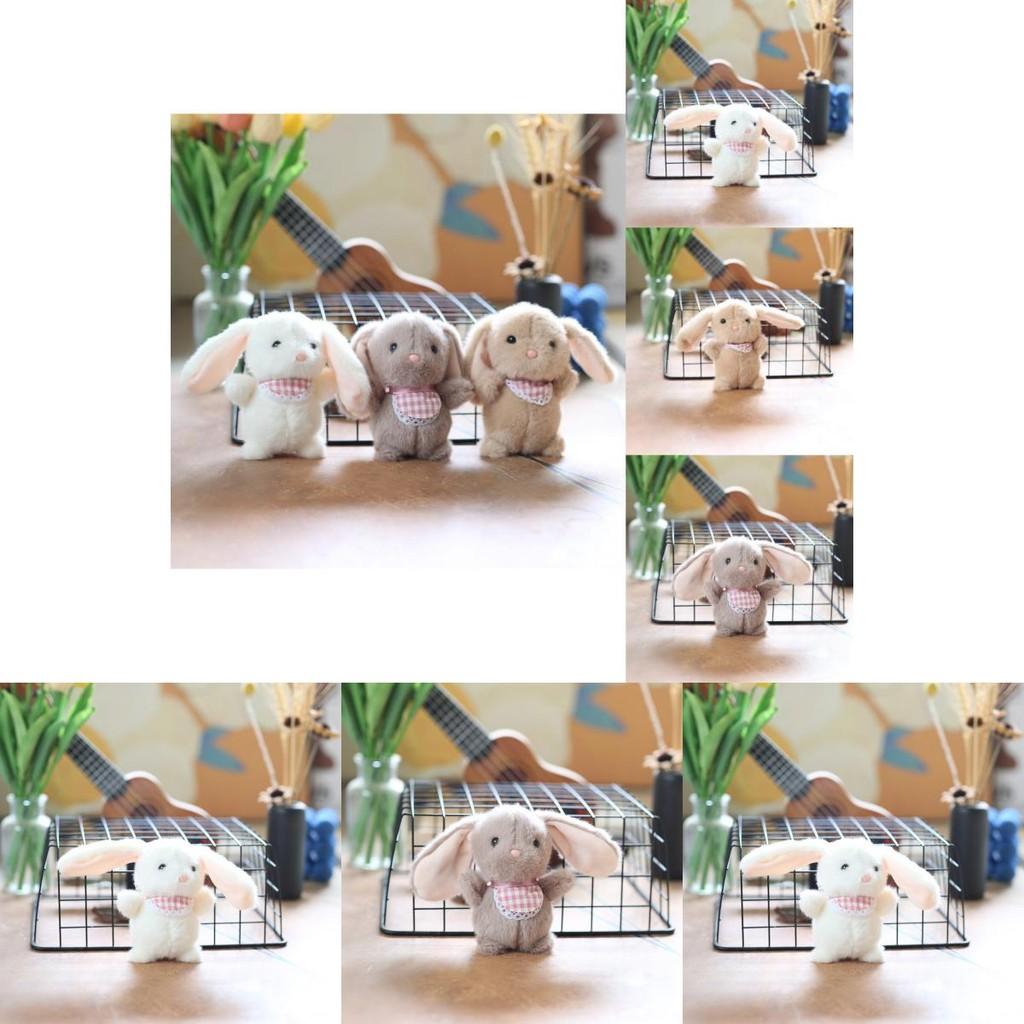 Cute Fluffy Rabbit Plush Keychain Soft Toy Bag Charm For Kids And Adults