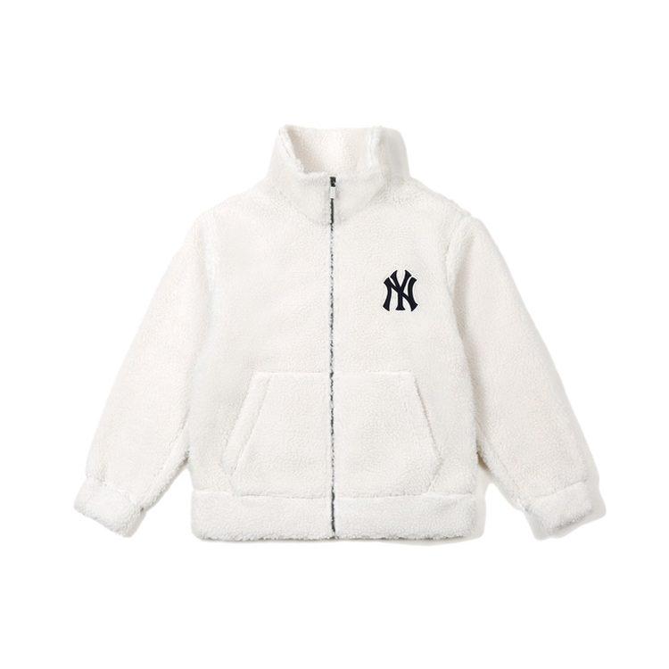 MLB Velvet Jackets Unisex Ivory White