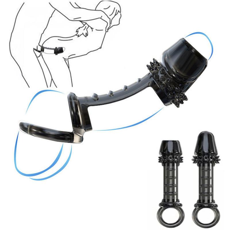 Penis Rings Sleeve Dick Enlargement Cock Ring Reusable Silicone Delay Erection Sex Yoys Adult Supplies Ring Cock Sex Toy For