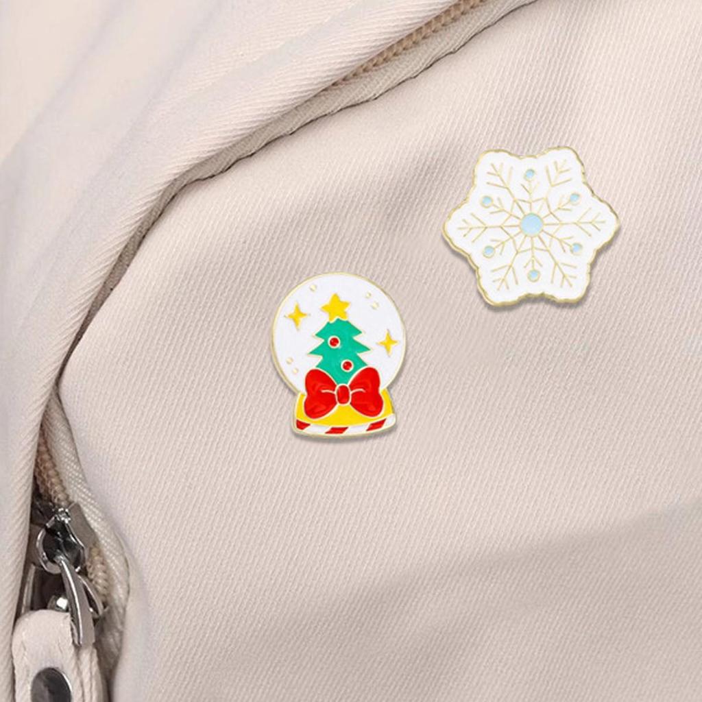 Christmas Fashion Enamel Pins: Stylish Brooches for Backpacks & Clothing