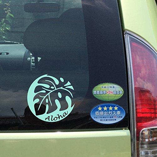 nc-smile Hawaiian Sticker Monstera Aloha (Mint Green)