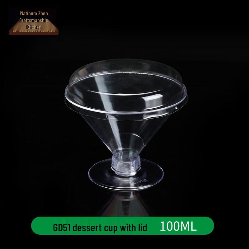 Disposable 100ml Dessert Cups with Lids