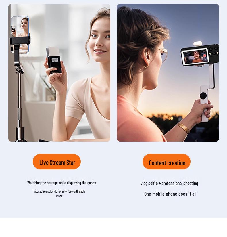 Space Aluminum Remote-Controlled Rear Screen Phone for Live Selfies