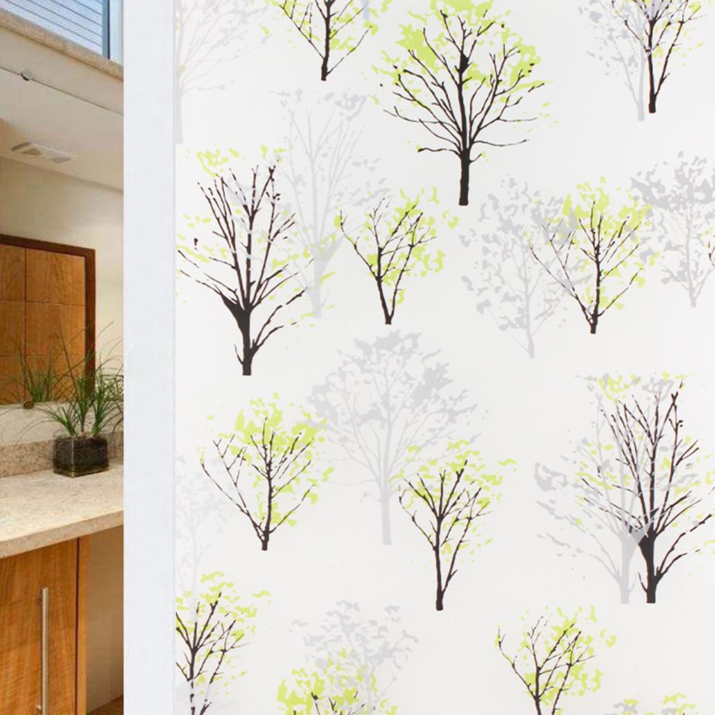 Vinduspersonvernfilm Glassvindusfilm Avtakbar Vinyl Dørvindusdeksler UV-blokkerende Selvklebende Klistremerke for Hjemmedekor