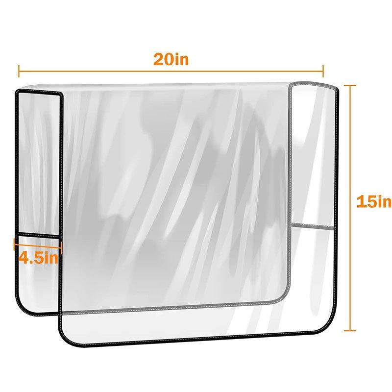 1Pcs Salon Chair Cover Pvc Clear Hairdressing Chair Covers Protectors Universal Waterproof Barber Chair Back Covers Round/Square