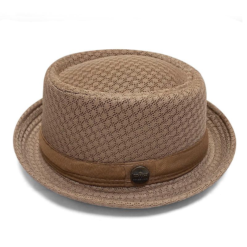 1 Stück Sommer Mesh Sonnenhut Herren Damen Atmungsaktiver Mesh Fedora Hut Jazz Kappe Panama Fedora Hüte Damenmode Herren Accessoires Panama Netzhut