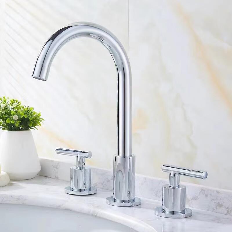TLXT Brass 3-Piece Basin Mixer Faucet