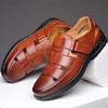 Summer new soft leather beanie shoes business men's casual leather shoes men's shoes men's derby shoes