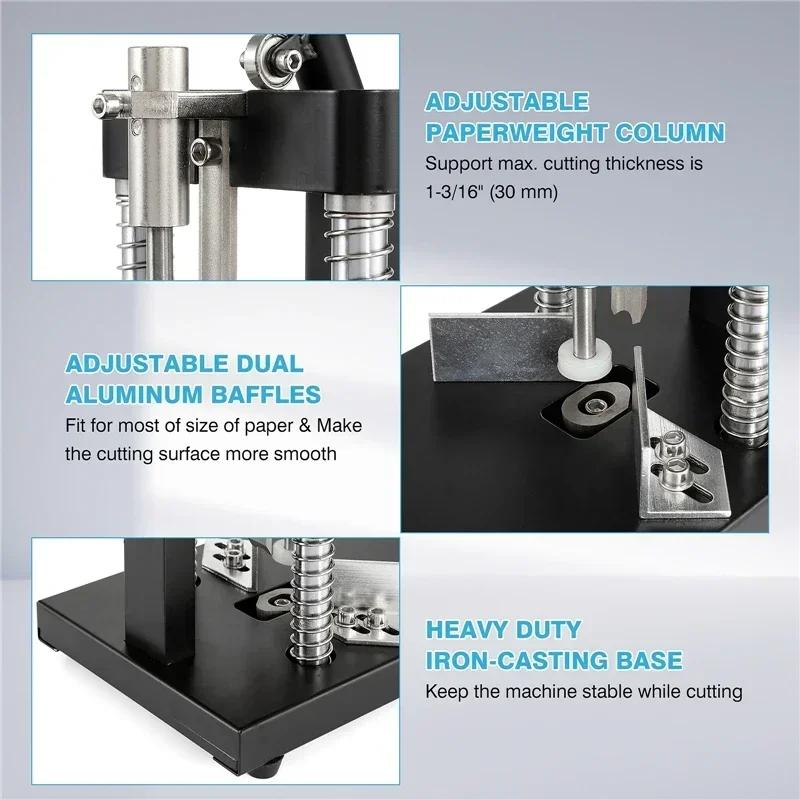 Metal Corner Rounder Cutter R6 R10 Heavy Duty Manual Cutting Fillet Machine for Paper Holding Printing Packaging Industry