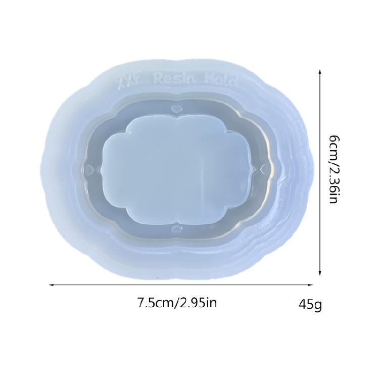 Resin Shaker Mold,Reusable Photo Frame Silicone Quicksand Mould for DIY Crafts