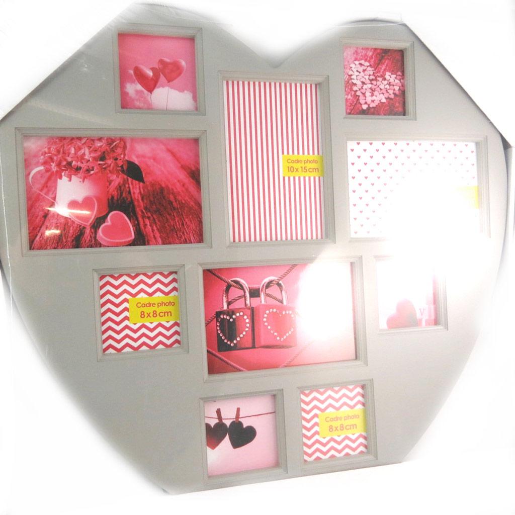 Les Trésors De Lily [N4188] - Pêle-Mêle 'Love' taupe (10 zdjęć) - 46x45 cm