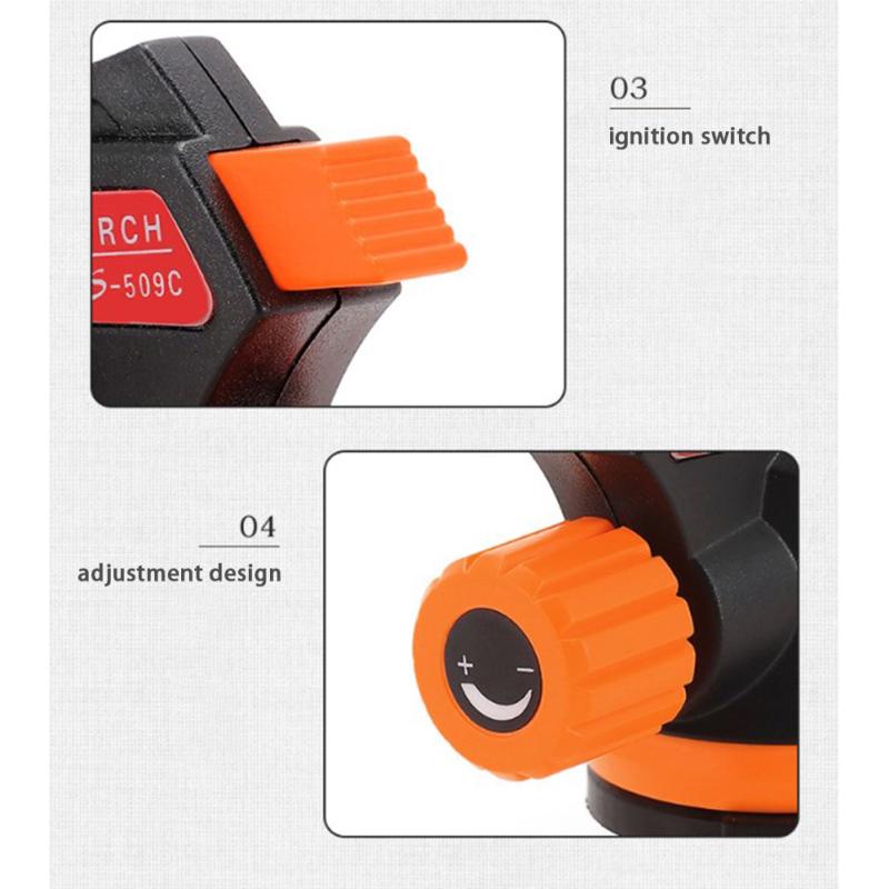 Outdoor Bbq Ignition Spray Gun Stainless Steel Leak Proof Fully Automatic Electronic Lighter Picnic