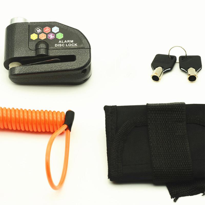 Mountain Bike Motorcycle Scooter Disc Brake Lock Motor Bicycle Anti-theft Wheel Disc Brake Lock waterproof Security Alarm Protec