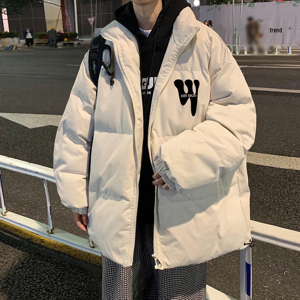 Men's Winter Stand-Up Collar Lightweight Oversized Thickened Cotton Jacket