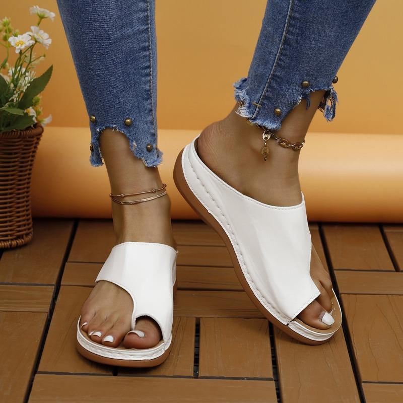 Flip-Flop Große Größe Keilabsatz Damenschuhe Standalone Strandschuhe Damenschuhe