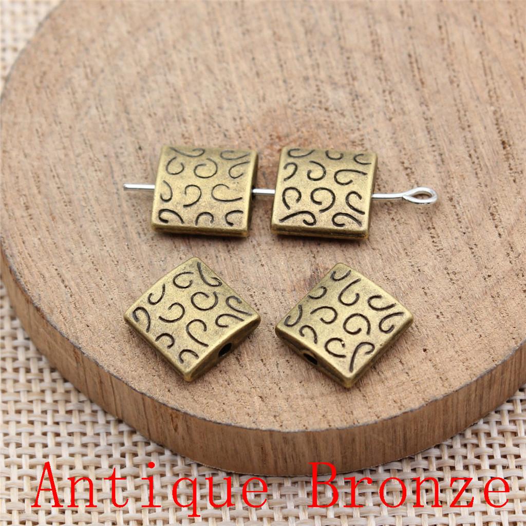 Charms Piatto Torsione Foro Grande Perline Sfuse Per Braccialetto Collana Gioielli Fabbricazione Componenti