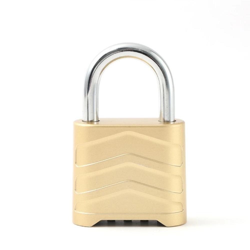 Waterproof Four-Digit Number Padlock Anti-Rust Brass Combination Padlock Storage Unit золотой