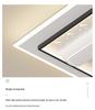 Smart Voice-Controlled Leafless Ceiling Fan Light for Living Room/Bedroom, Tricolor, Stepless Dimming, 110V.