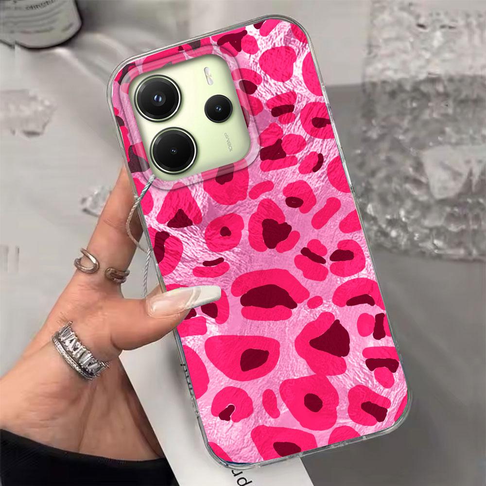 Retro Gradient purple Leopard Phone Case for Xiaomi Redmi Note 14 13 12 11 11S 10 10S Pro 9C 13C 14C A5 A3 A4 A3X 9C A1 A2 Cover