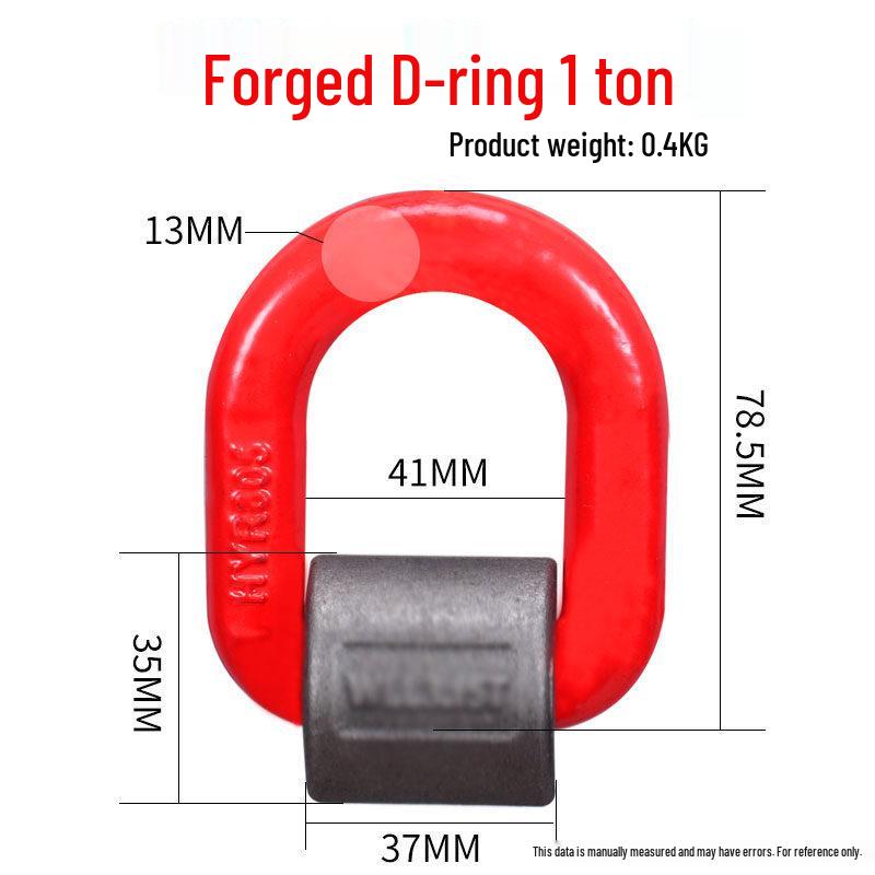 G80 High-Strength Die-Forged D-Ring Lifting Lug for Mold Welding
