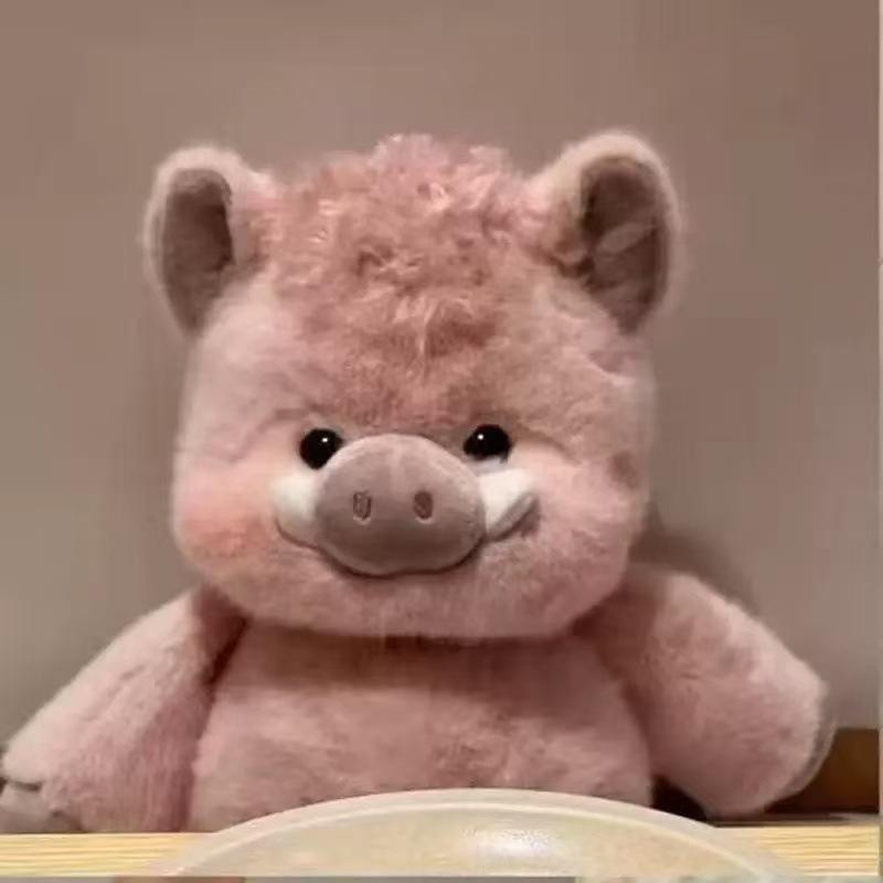 Generic Pink Pig Plush Toy Soft Fluffy Stuffed Doll Cuddly Sleep Companion Pillow For Kids Toddlers Bedtime Comforting Plushie