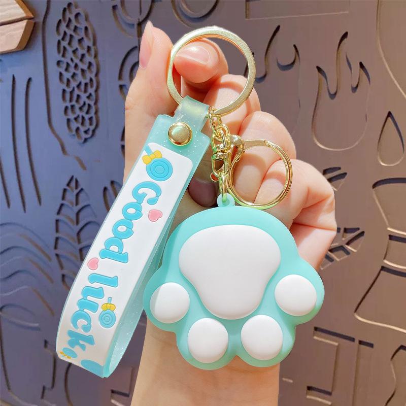 Cute Cartoon Cat Claw Doll Keychain Backpack Pendant Couple Car Bag Key Chain Pendant Small Gift