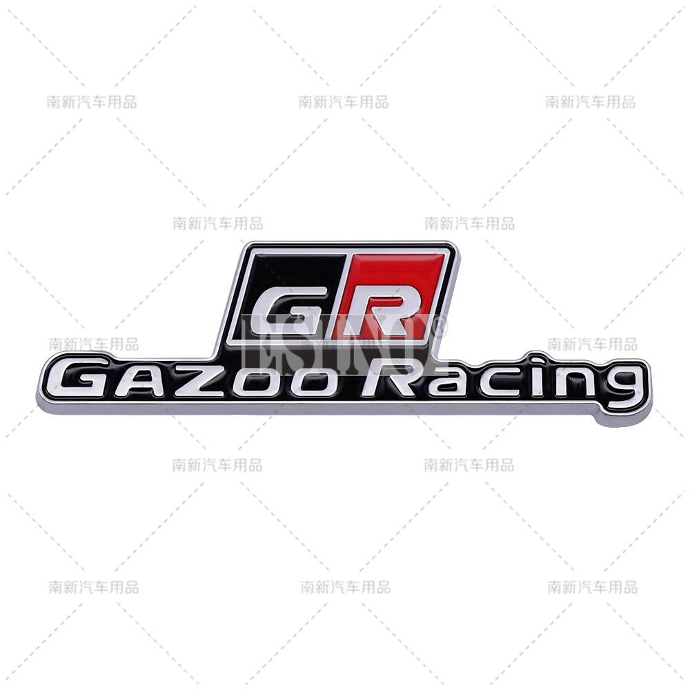 Car Styling Gazoo Racing  GR 3D Car Zinc Alloy Badge Adhensive Metal Emblem Decal for Toyota Supra AE86 GT86