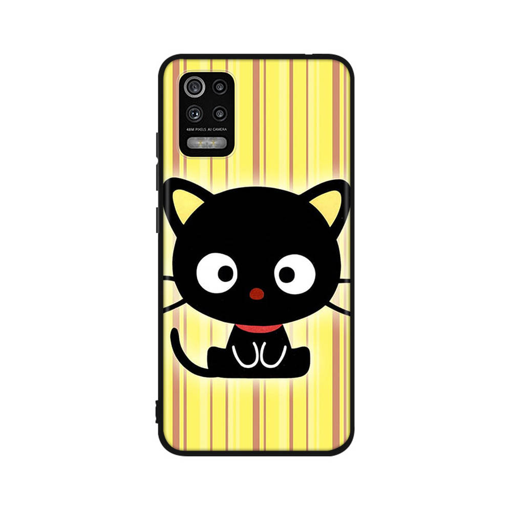 KT64 Chococat Case for OPPO Reno 8 6 5 4 Pro Find X3 A17 A31 A38 A40 A53 A54 A55 A74 A76 A78 A77 A80 A94 A95 A96 Lite Black Sofe Cover