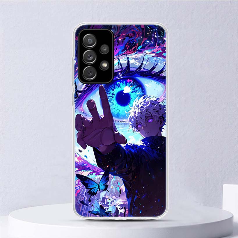 Kaisen J-Jujutsu Gojo Satoru Soft Case For Samsung Galaxy A52 A51 A50S A12 A10S A20S A30S Phone Cover A71 A41 A31 A21S A70 A40 A