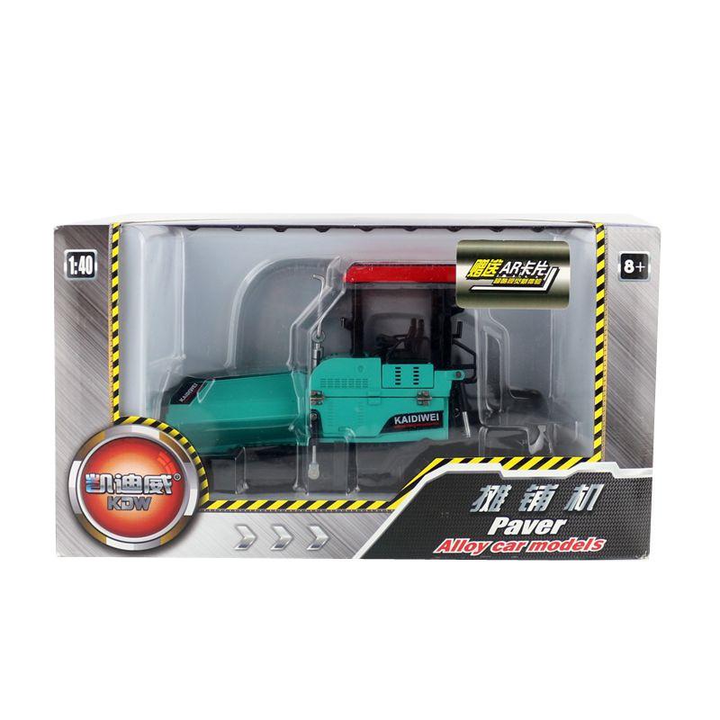 

Модель дорожного катка из конструкционного сплава с инерционным механизмом для детского подарка зелёный