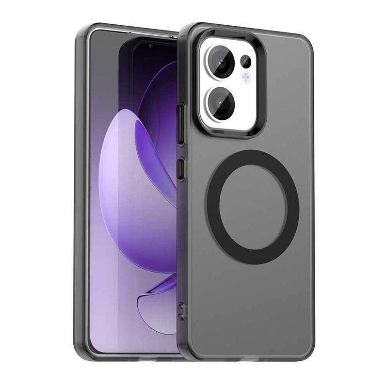 Transparent Phone Case For Oppo Reno13 F Case For Oppo Reno 13F Magnetic Adsorption Wireless Charge Cover For Oppo Reno 13F Case
