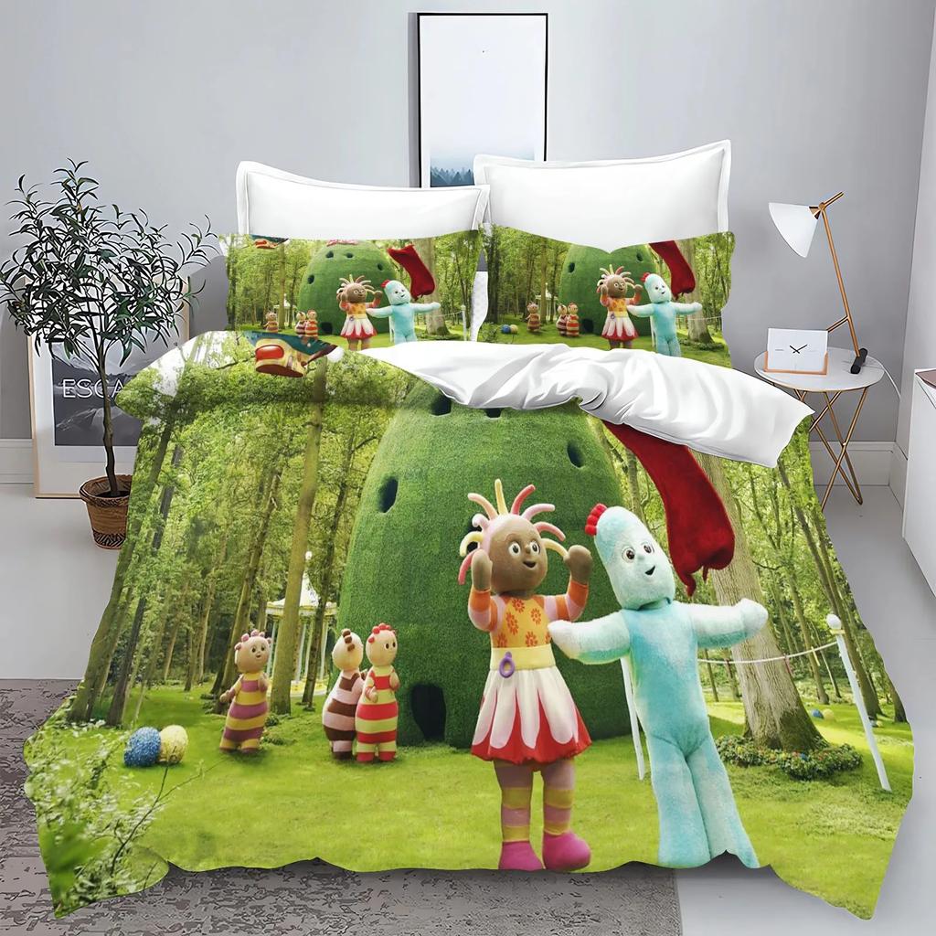 Garten Baby Bedrucktes Bettwäscheset Bettbezug Queen Baumwolle Niedlich Bedruckt Cartoon Steppdeckenbezug 100% Polyester Anime