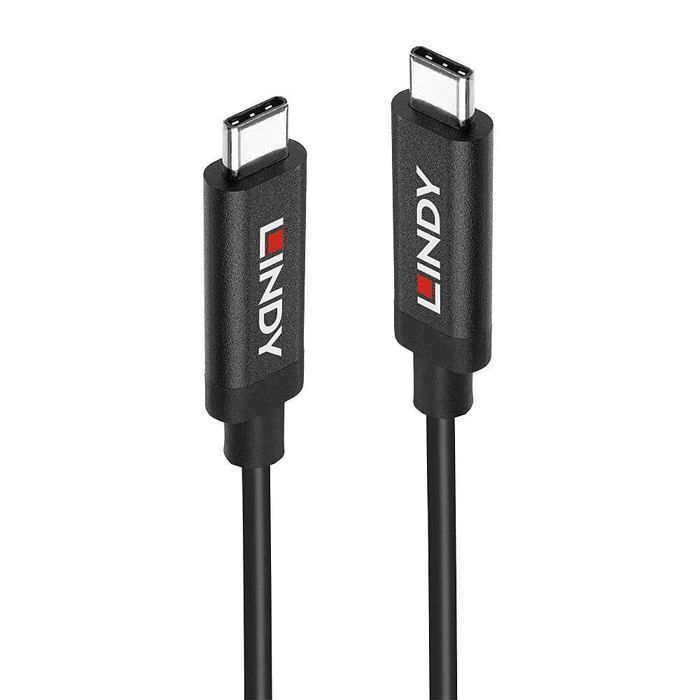 LINDY USB Cable USB 3.2 Gen2 (USB 3.1 Gen2) USB-C® Male, USB-C® Male 5.00 M Black 43308