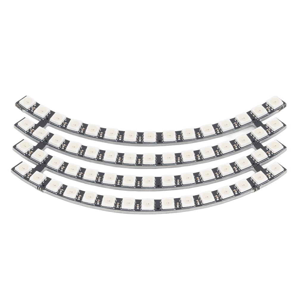60 Bits LED Lamp Board WS2812 5050 RGB Round Light Module for Home Room Decoration Support Microcont