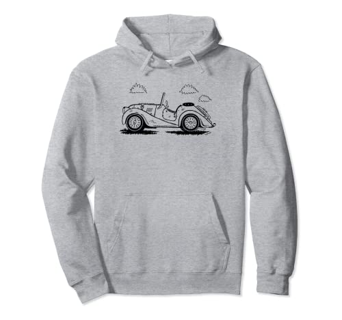 

Morgan Plus 4 Cartoon Cute British Sports Car Hoodie
