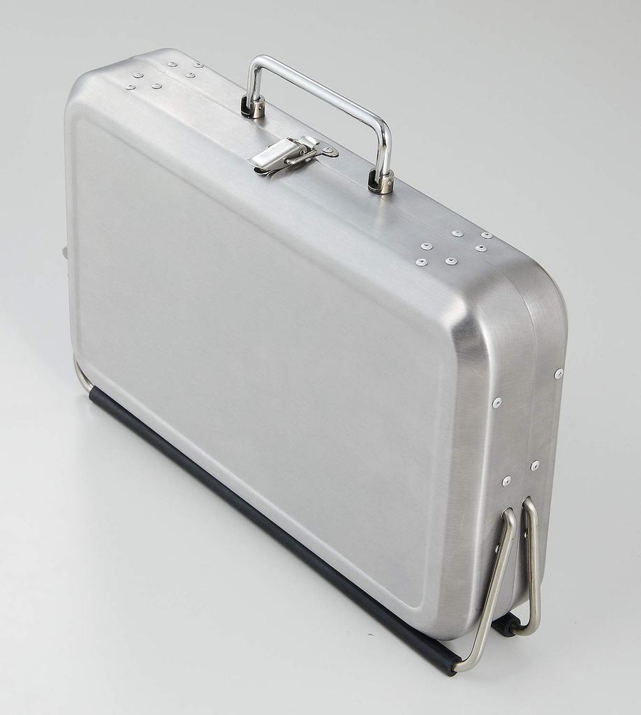 Bestco ND-6111 Silver BBQ Set for 1-2 People, Compact, Foldable, Attache Case Style
