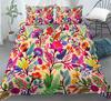 Luxury 3D Floral Print Bedding Set Queen King Size Comfortable Duvet Cover Pillowcases 3 Piece Set Comfortable Soft Home Living