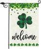 St.Patrick's Day Garden Ag Shamrock Clover Welcome Ags Double Sided Happy... Xxz HJN ZZU WWL EEL