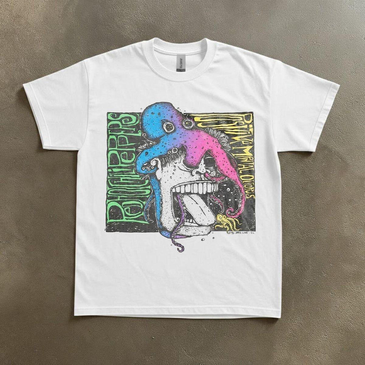 Rare Red Hot Chili Peppers Positive Mental Octopus Vintage FREE SHIPPING S