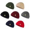 Autumn and winter knitted hat men's warm woolen hat couple pullover landlord hat ins street melon skin hat 1998 logo