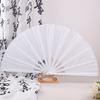 Chinese Martial Arts Kung Fu Fan Tai Chi Dance Fan Plastic Stage Performance Folding Fan Solid Color Fan Photo Prop