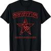Scorpions Wind Of Change Schwarzes T-Shirt Oberteile Vintage Atmungsaktiv Lässig Unisex Vielseitig Bequem Streetwear