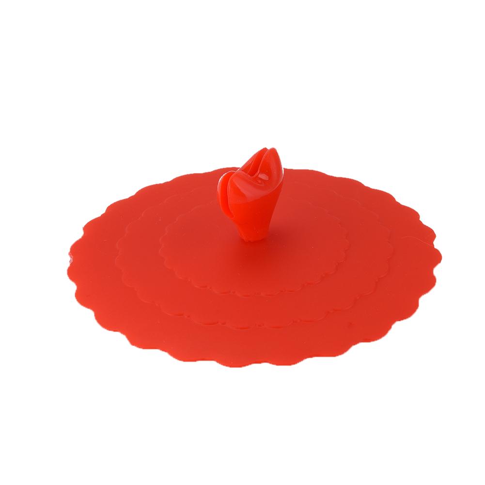 Silicone Leakproof Cup Lids Heat Resistant Reusable Sealed Cover Kitchen Accessories Tea Cup Suction Cup Lid