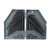 30-Piece Metric & Imperial L-Shaped Hex Socket Wrench Set - Polished Black, Chrome Vanadium Steel